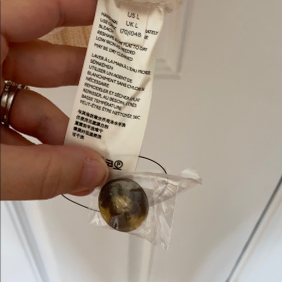 Free People Snow Drop Ivory Women's Cardigan L - Picture 6 of 7